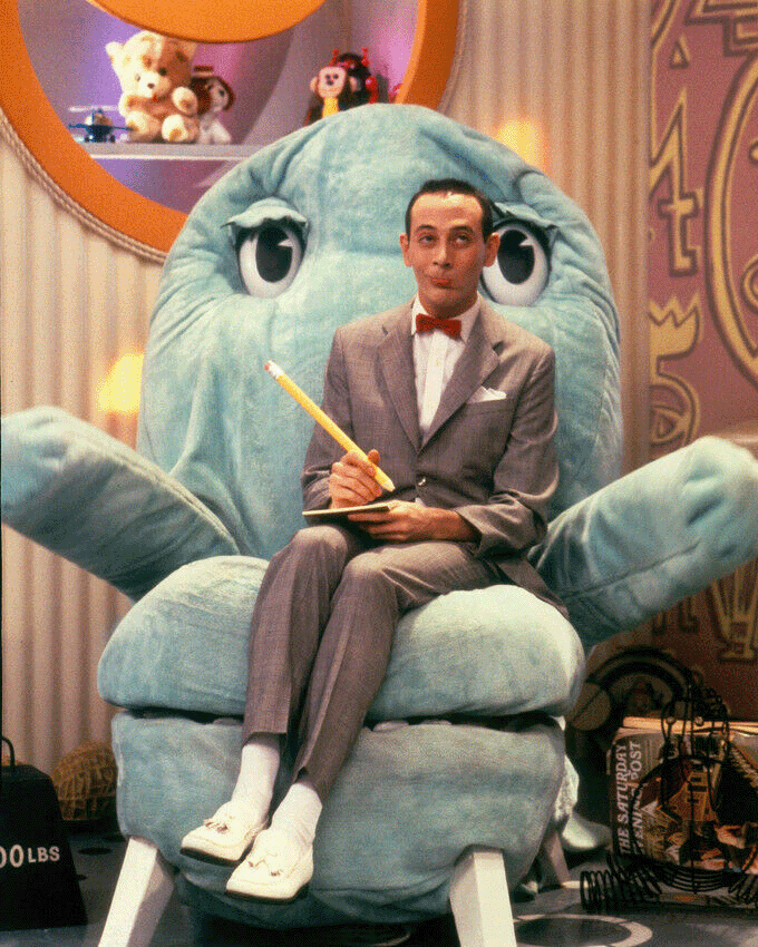 PeeWee Herman and Chairy