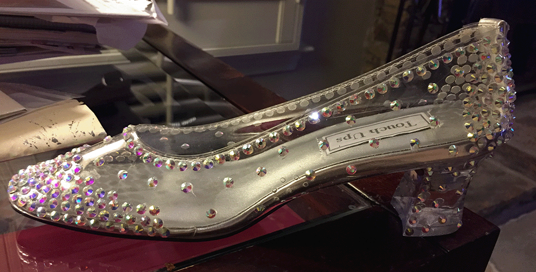 Cinderella slipper with stones added