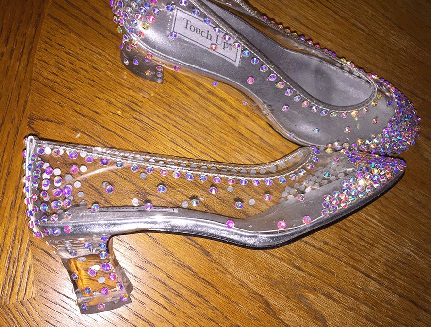 Completed Cinderella Slippers